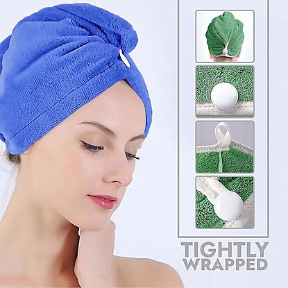 Buy online Hair Towel wrap